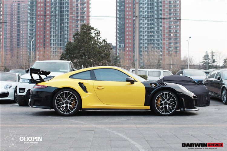 2013 - 2019 Porsche 911 991 Turbo/S GT2RS Style Partial Carbon Fiber Rear Bumper